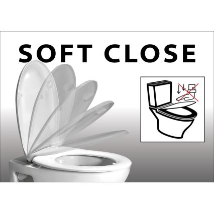 Sapho - Toalettsits SoftClose EDITA vit