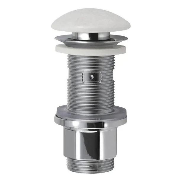 Sapho - Tvättställsbottenventil Click-Clack BLOK Ø 6,7 cm marmor/vit