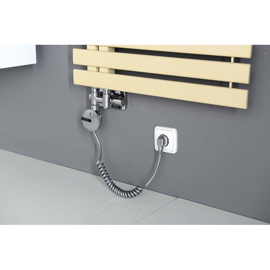 Sapho - Anslutningssats för ventiler för mittanslutning TWIN COMBI höger/polerad krom