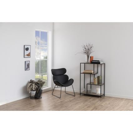 SARON bokhylla ek/svart