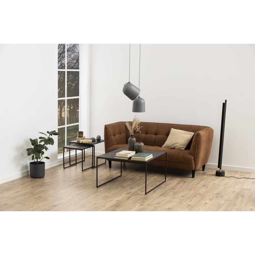 Sats med soffbord ALMA 2 delar antracit