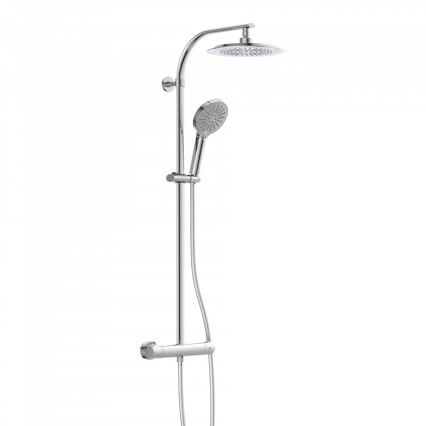 Schütte 60046 - Duschset med termostatblandare MADURA FRESH, blank krom