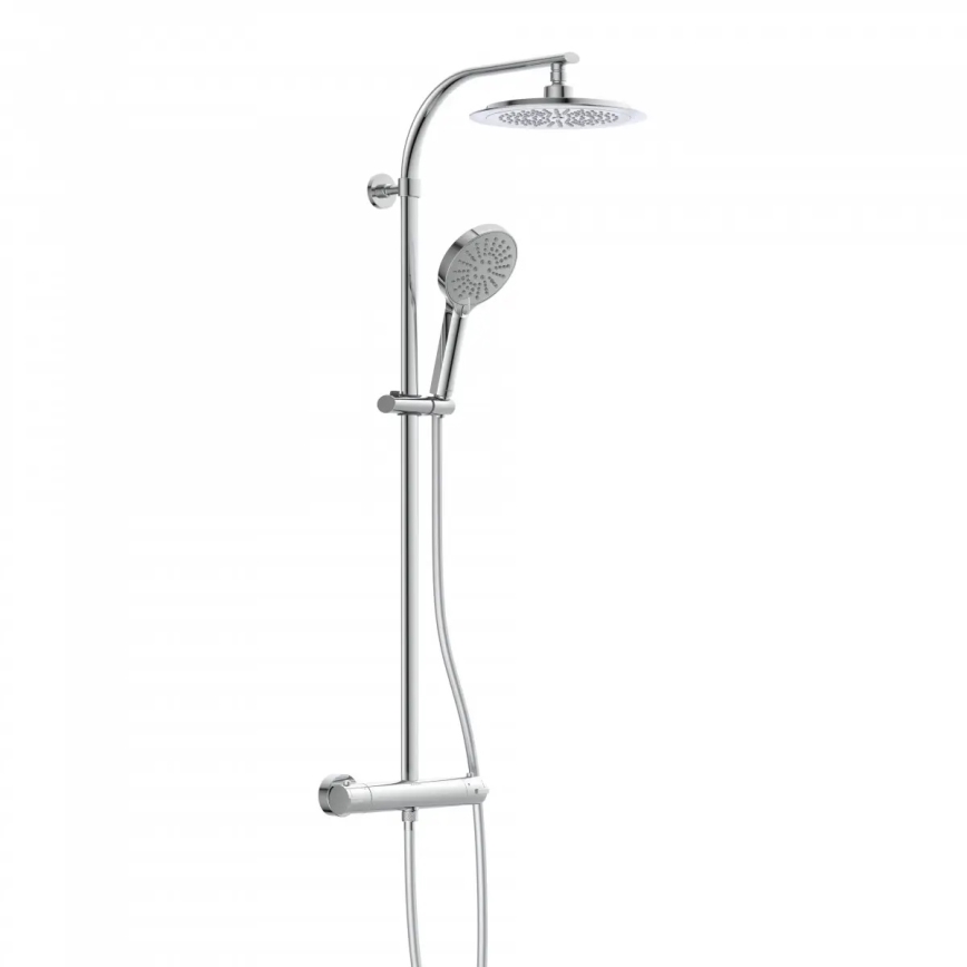 Schütte 60046 - Duschset med termostatblandare MADURA FRESH, blank krom