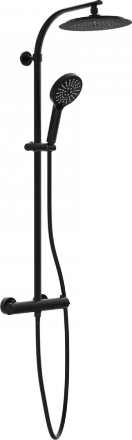 Schütte 60076 - Duschset med termostatblandare MADURA FRESH svart