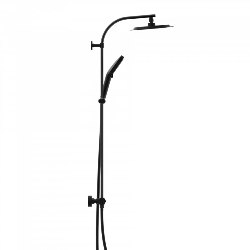 Schütte 60076 - Duschset med termostatblandare MADURA FRESH svart