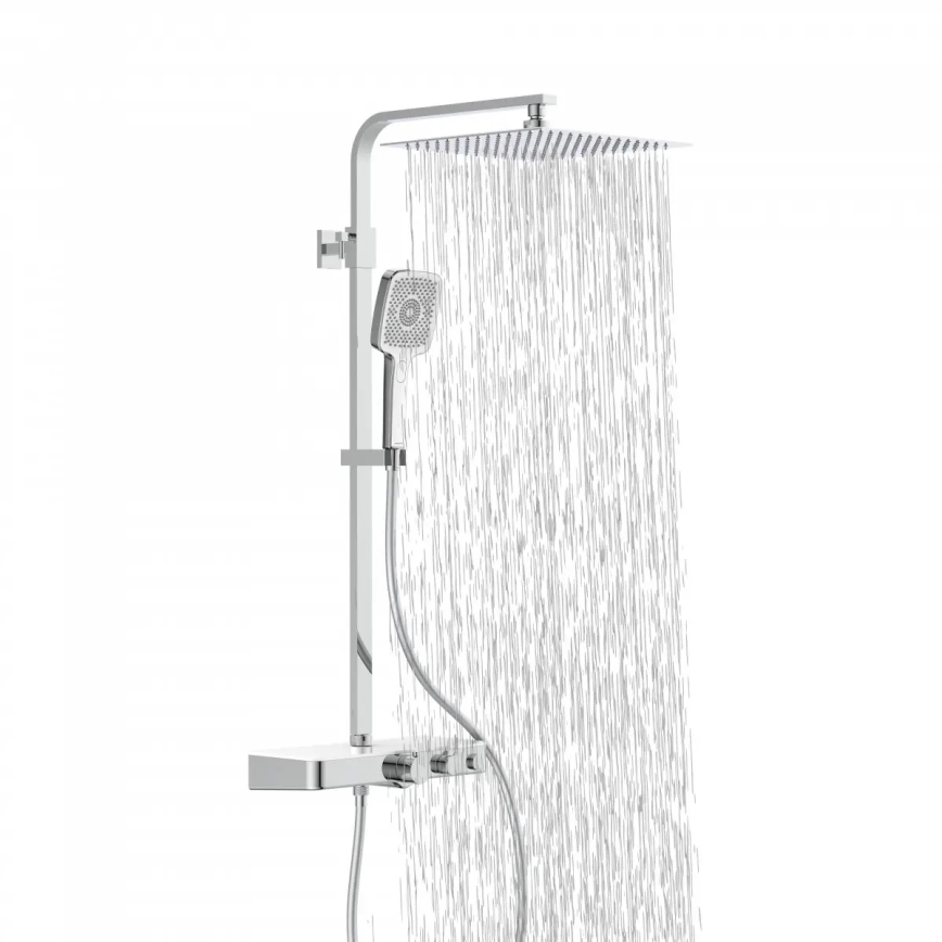 Schütte 60530 - Duschset med termostatblandare OCEAN, polerad krom