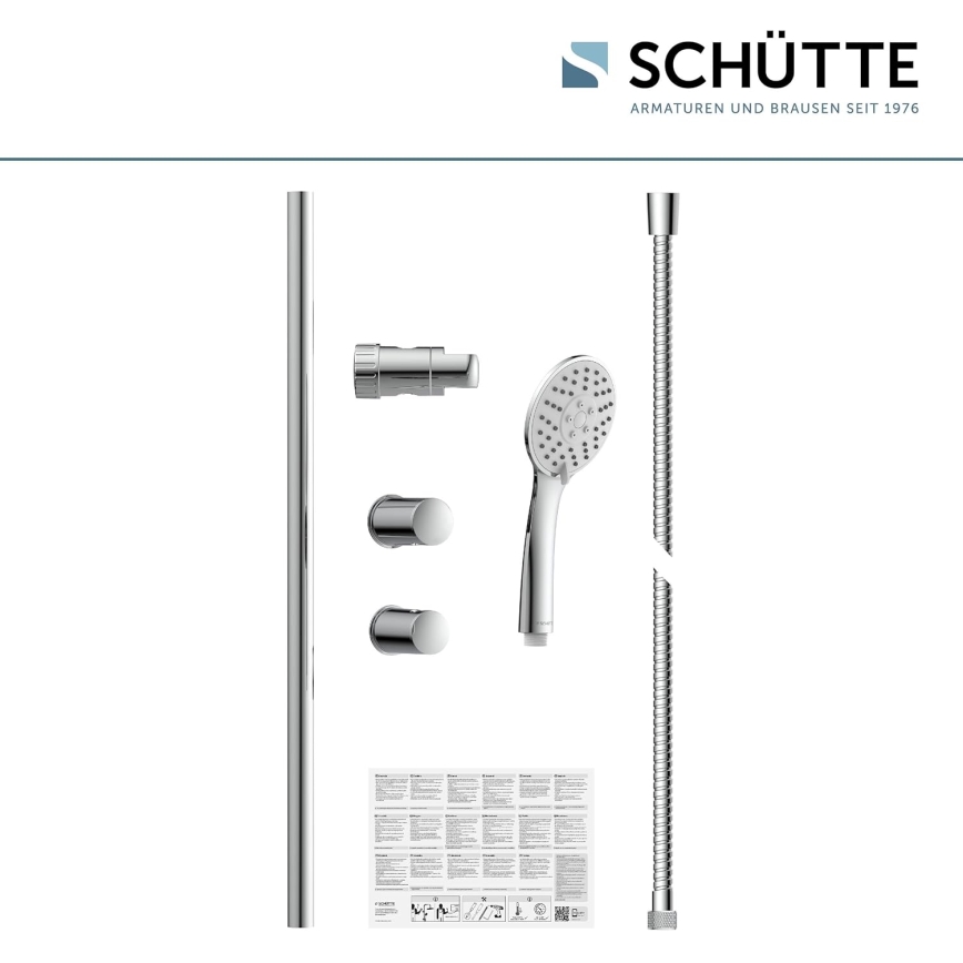 Schütte 64830 - Duschset NAPOLI i polerad krom