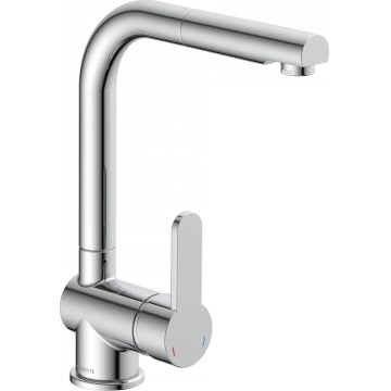 Schütte 79700 - Köksblandare med utdragbar handdusch LONDON blank krom