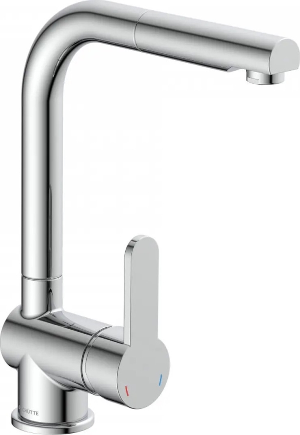 Schütte 79700 - Köksblandare med utdragbar handdusch LONDON blank krom