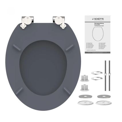 Schütte 80104 - Toalettsits SPIRIT ANTRACIT SoftClose MDF-trä