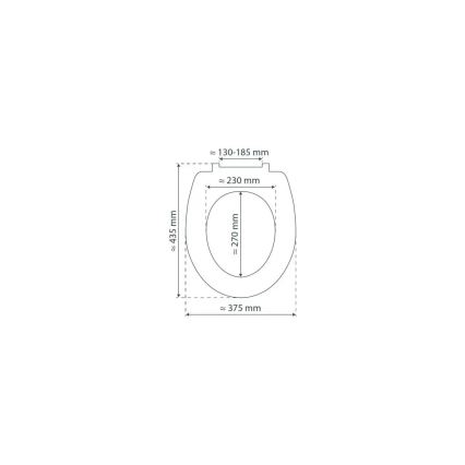 Schütte 80104 - Toalettsits SPIRIT ANTRACIT SoftClose MDF-trä