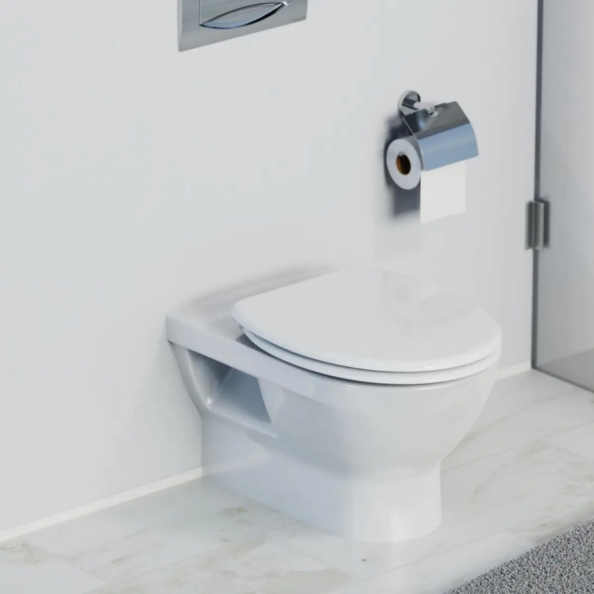 Schütte 82100-A - WC-sits i vit duroplast med SoftClose