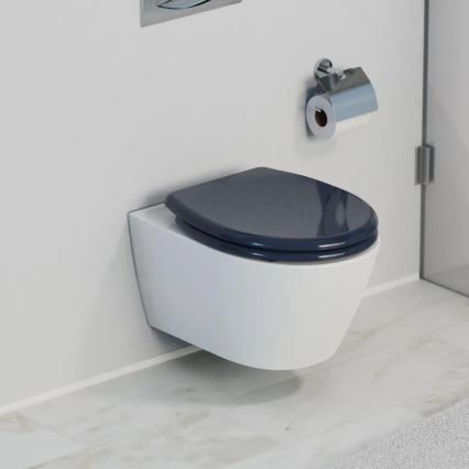 Schütte 82304-A - Toalettsits ANTRACIT SoftClose i duroplast