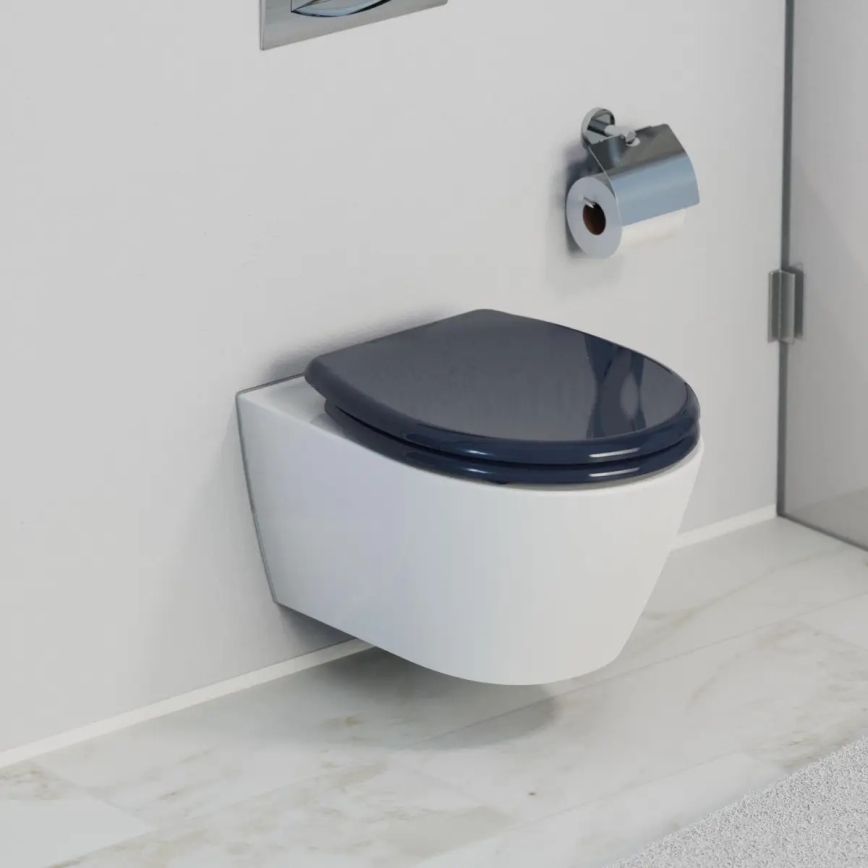 Schütte 82304-A - Toalettsits ANTRACIT SoftClose i duroplast