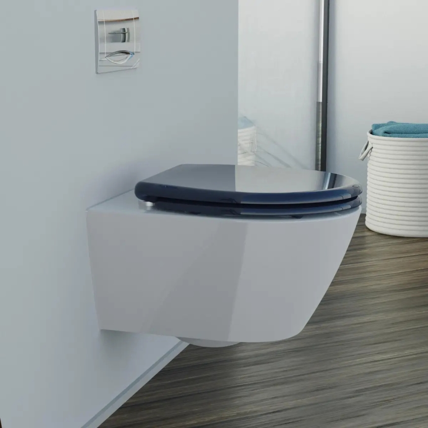Schütte 82304-A - Toalettsits ANTRACIT SoftClose i duroplast