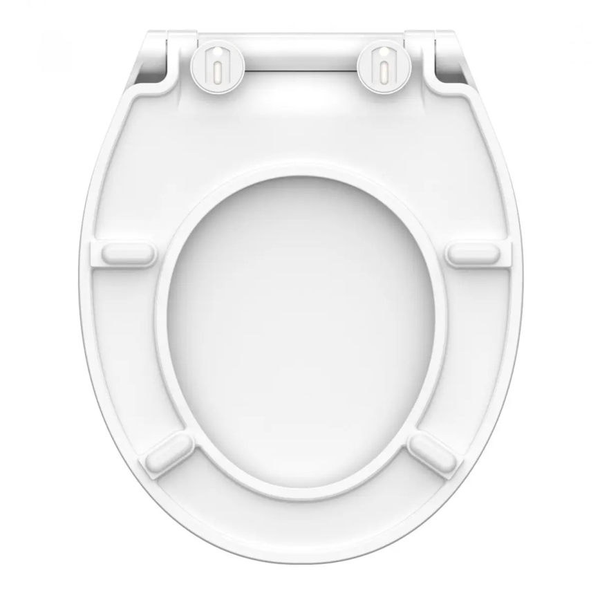 Schütte 82700 - Toalettsits SLIM vit med mjukstängning, duroplast