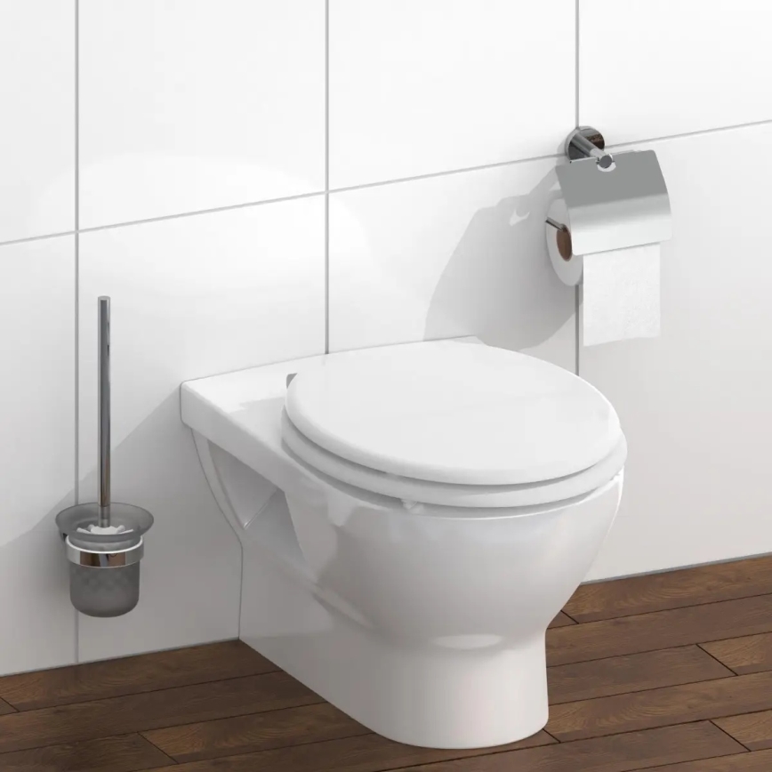 Schütte 84100-A - Toalettsits, vit, SoftClose, i MDF