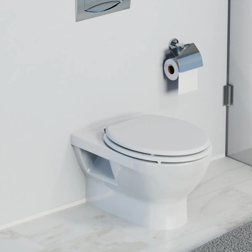 Schütte 84100-A - Toalettsits, vit, SoftClose, i MDF
