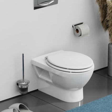Schütte 84100-A - Toalettsits, vit, SoftClose, i MDF
