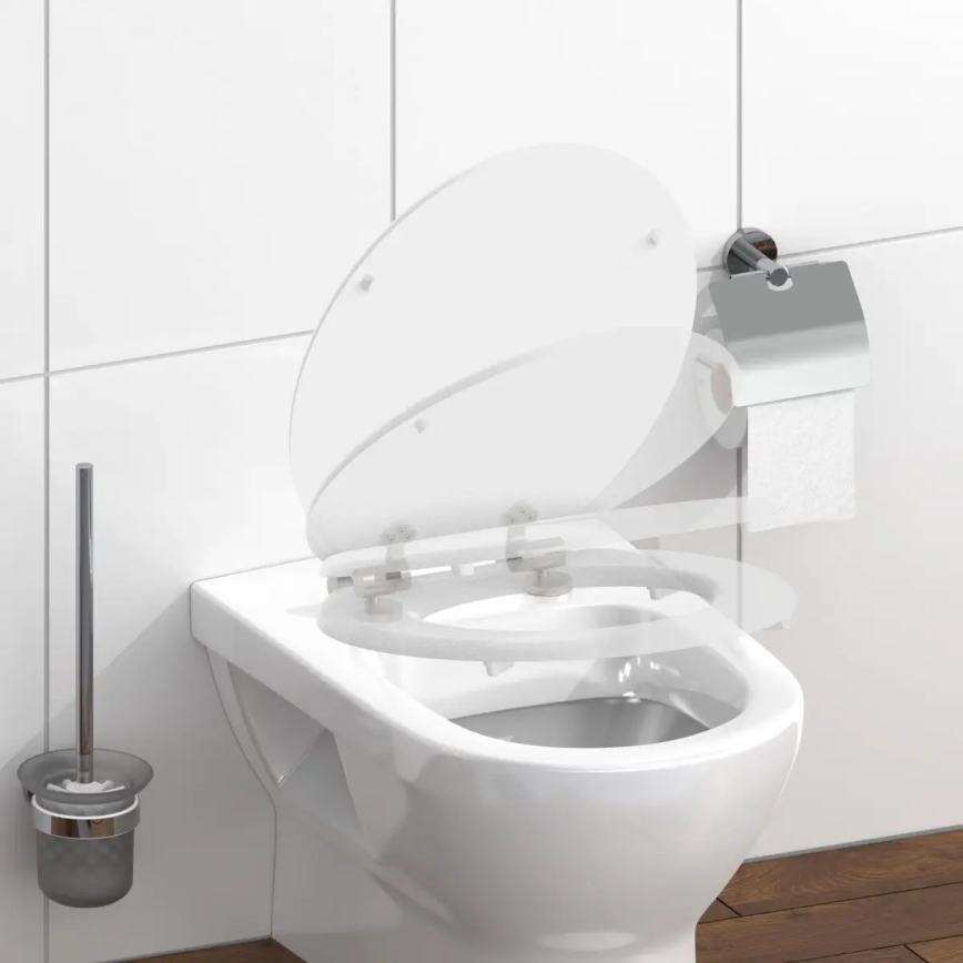 Schütte 84100-A - Toalettsits, vit, SoftClose, i MDF