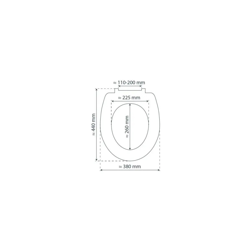 Schütte 84100-A - Toalettsits, vit, SoftClose, i MDF