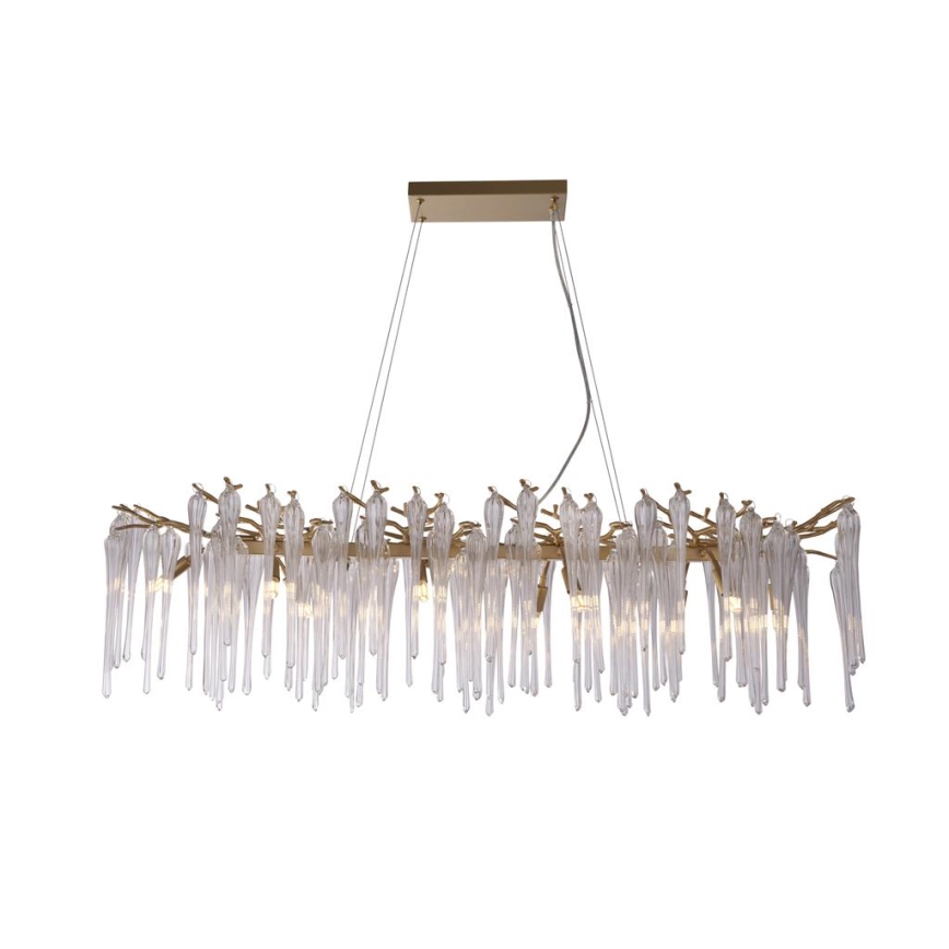 Searchlight - Taklampa med vajerupphängning HERITAGE 10xG9/33W/230V
