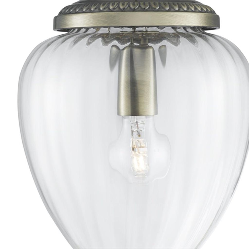 Searchlight - Ljuskrona med upphängningsrem PINEAPPLE 1xE27/60W/230V mässing