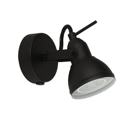 Searchlight - Väggspotlight FOCUS 1xGU10/50W/230V svart