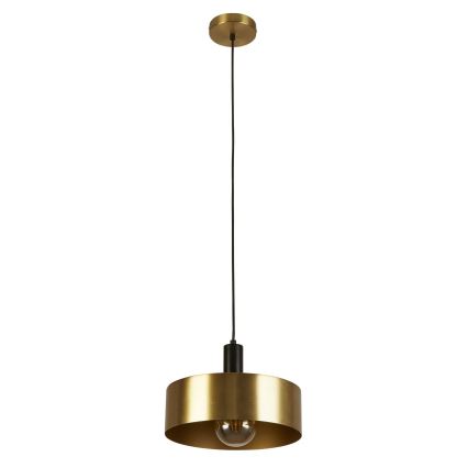 Searchlight - Ljuskrona med textilsladd KNOX 1xE27/60W/230V guld