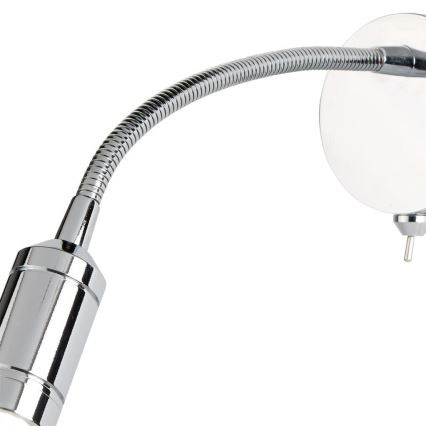 Searchlight - LED Flexibel små lampor ADJU LED/1W/230V skinande krom