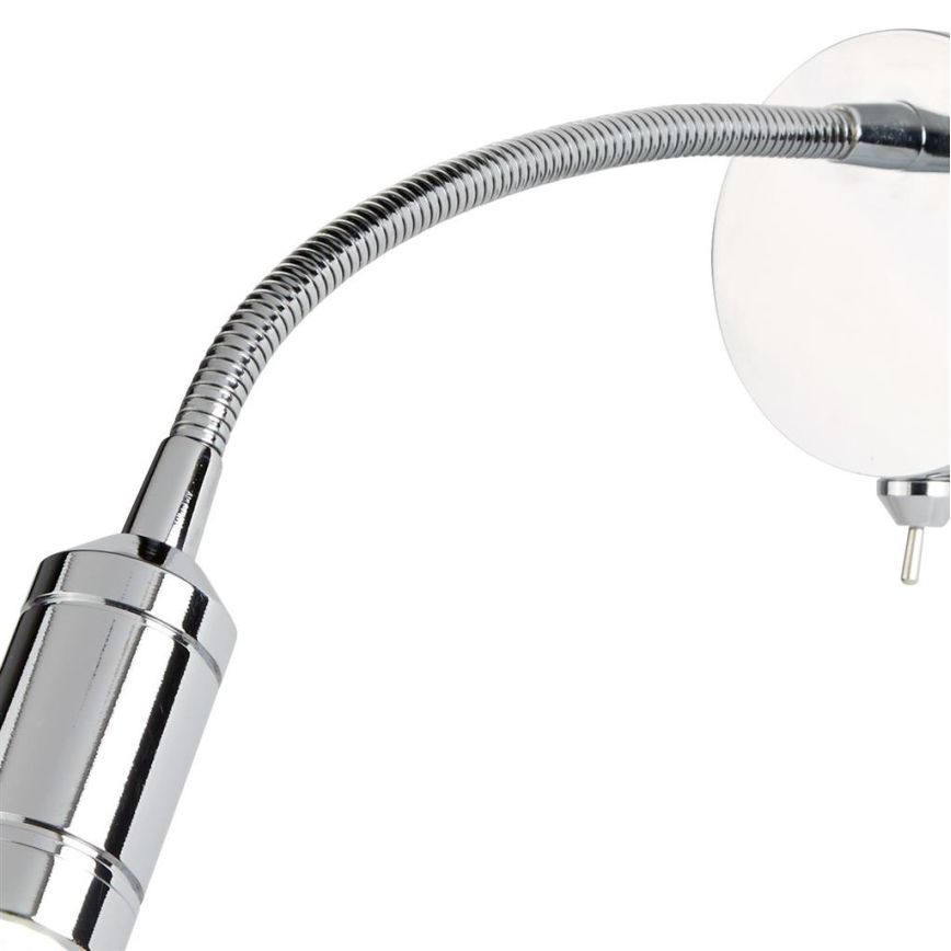 Searchlight - LED Flexibel små lampor ADJU LED/1W/230V skinande krom