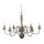 Searchlight 2268-8GY - Ljuskrona med kedja GREYTHORNE 8xE14/40W/230V