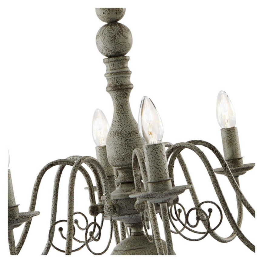 Searchlight 2268-8GY - Ljuskrona med kedja GREYTHORNE 8xE14/40W/230V
