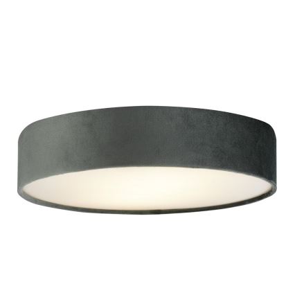 Searchlight - Taklampa DRUM 3xE27/60W/230V grå