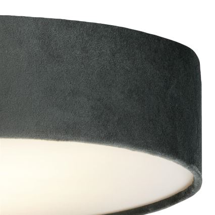 Searchlight - Taklampa DRUM 3xE27/60W/230V grå