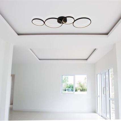 Searchlight - LED fäst ljuskrona CIRQUE 4xLED/34W/230V