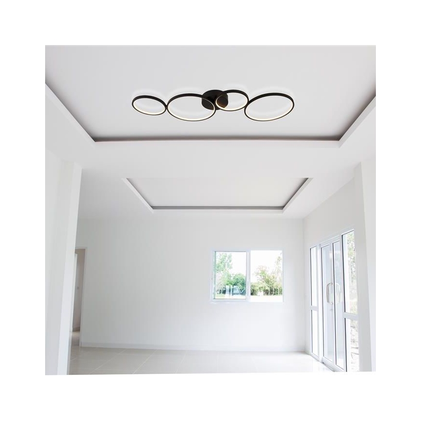 Searchlight - LED fäst ljuskrona CIRQUE 4xLED/34W/230V