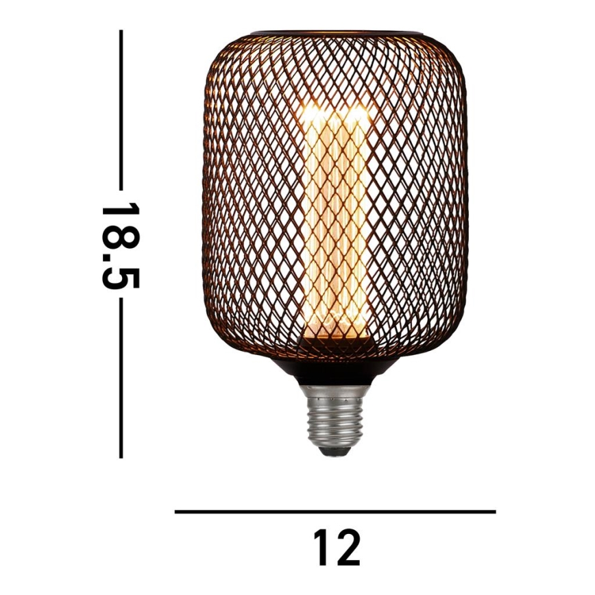 Searchlight - LED dimbar dekorationslampa WIRE MESH E27/4,5W/230V 2700K