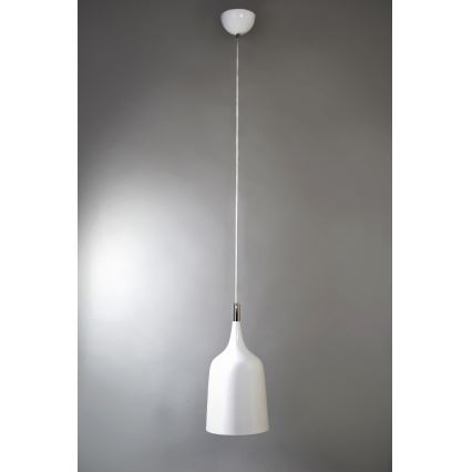 Searchlight - Ljuskrona med textilsladd 1xE27/60W/230V vit