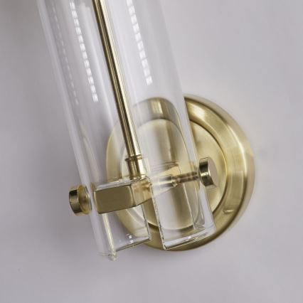 Searchlight - Vägglampa för badrum SCOPE 1xG9/7W/230V IP44 mässing