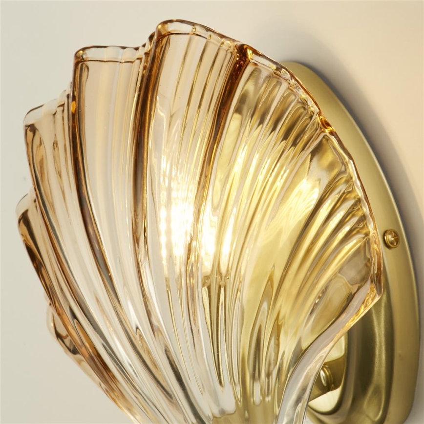 Searchlight - Vägglampa SHELL 1xG9/7W/230V rökfärgad