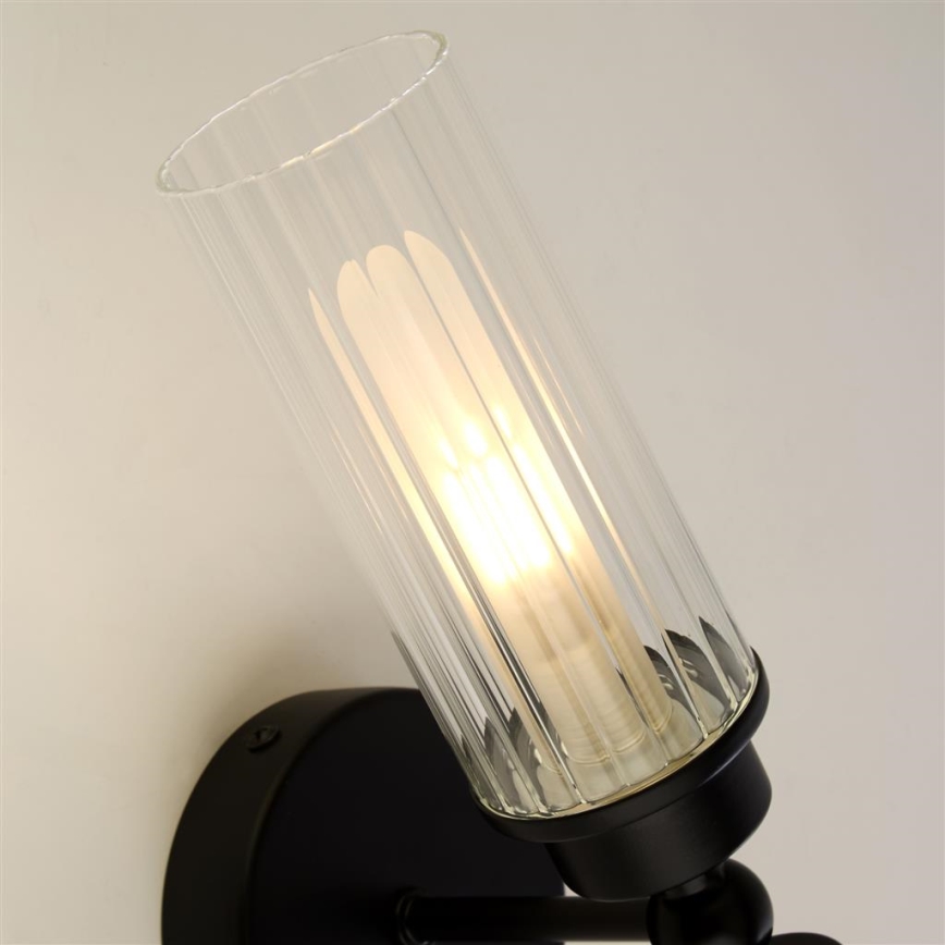 Searchlight - Vägglampa IMPERIAL 2xG9/33W/230V svart