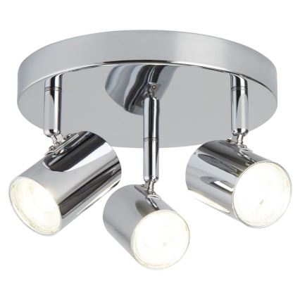 Searchlight - LED spotlight ROLLO 3xLED/4W/230V skinande krom