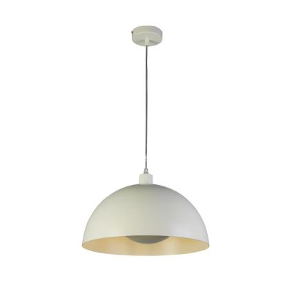 Searchlight - Taklampa på kabel MARS 1xE27/60W/230V Ø 25 cm krämfärgad