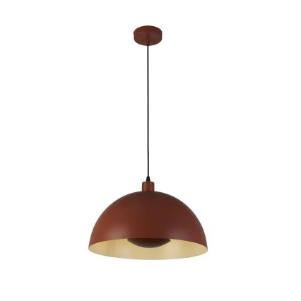 Searchlight - Pendellampa på sladd MARS 1xE27/60W/230V Ø 25 cm tegelröd