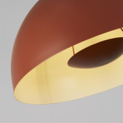 Searchlight - Pendellampa på sladd MARS 1xE27/60W/230V Ø 25 cm tegelröd