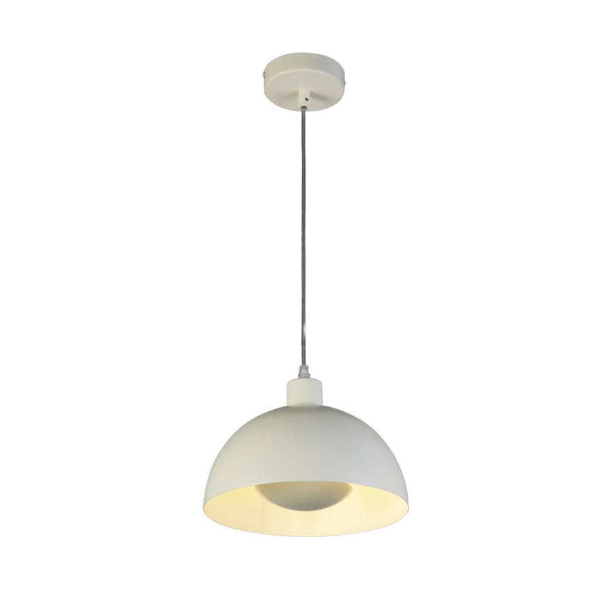 Searchlight - Pendellampa med kabel MARS 1xE27/60W/230V Ø 40 cm krämvit