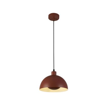 Searchlight - Pendellampa på kabel MARS 1xE27/60W/230V Ø 40 cm tegelröd