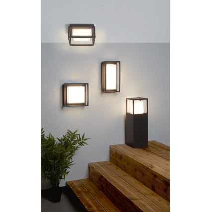 Searchlight 3831GY - LED Utomhus Väggbelysning OHIO 1xLED/12W/230V IP44