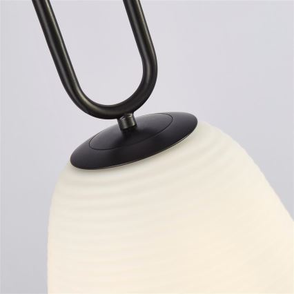 Searchlight - Ljuskrona med upphängningsrem ELIXIR 1xE27/60W/230V vit